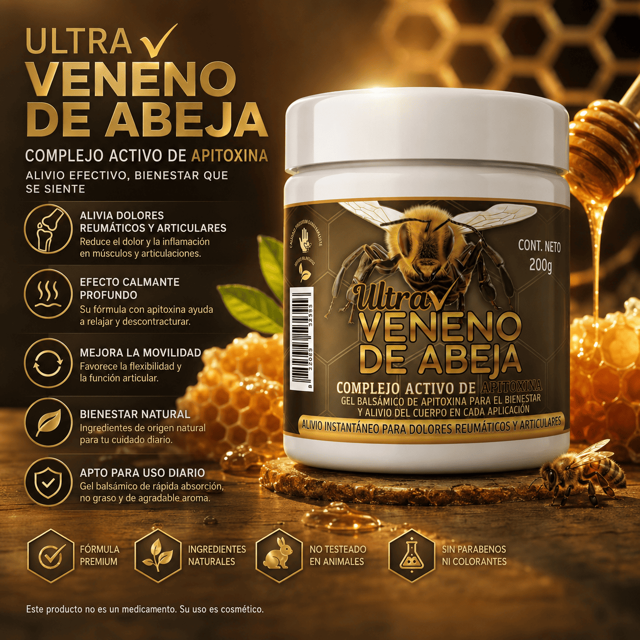 Ultra Bee Venom para Dolores Reumáticos y Articulares