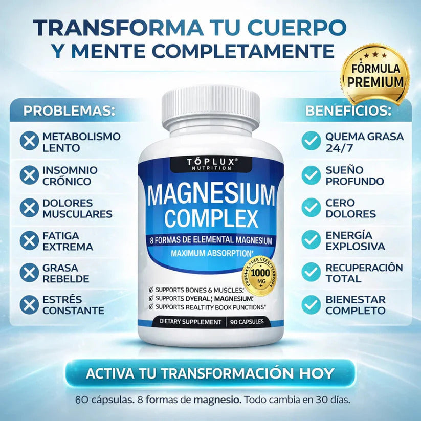 Toplux Nutrition® Magnesium Complex Original - 60 Capsulas