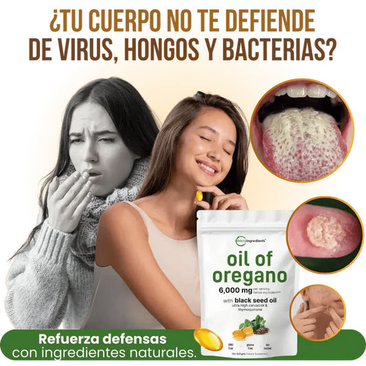 Aceite de Orégano 100% Natural - 60 Capsulas